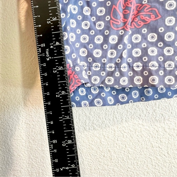 Tori Richard Men’s Swim Trunks 40 Navy Blue Red Leaf Dot Print Board Shorts - Picture 4 of 9